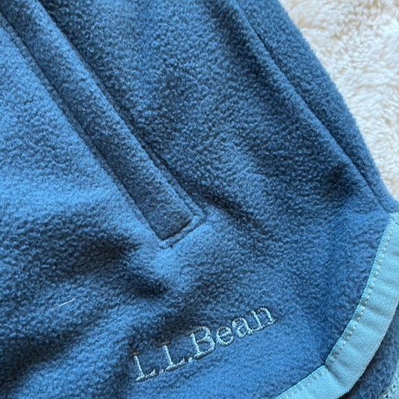 L.L. Bean Blue Full Zip Fleece Jacket Women’s Size Medium Petite - Picture 4 of 7